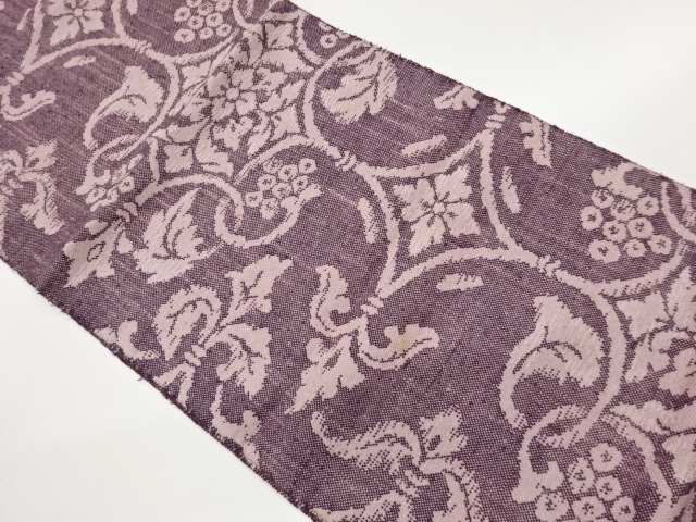 JAPANESE KIMONO / HAND-WOVEN MAWATA TSUMUGI / FLOWER PATTERN / FRUIT A